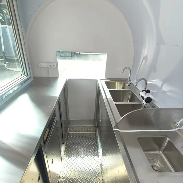 8.2ft Food Trailer Interior 1